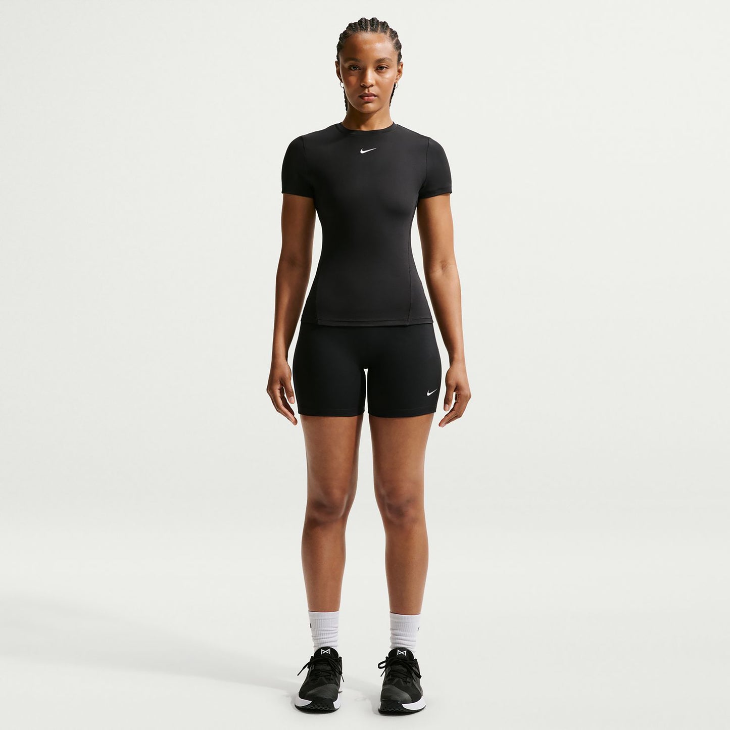 Nike One Fitted T-shirt Dames - zwart