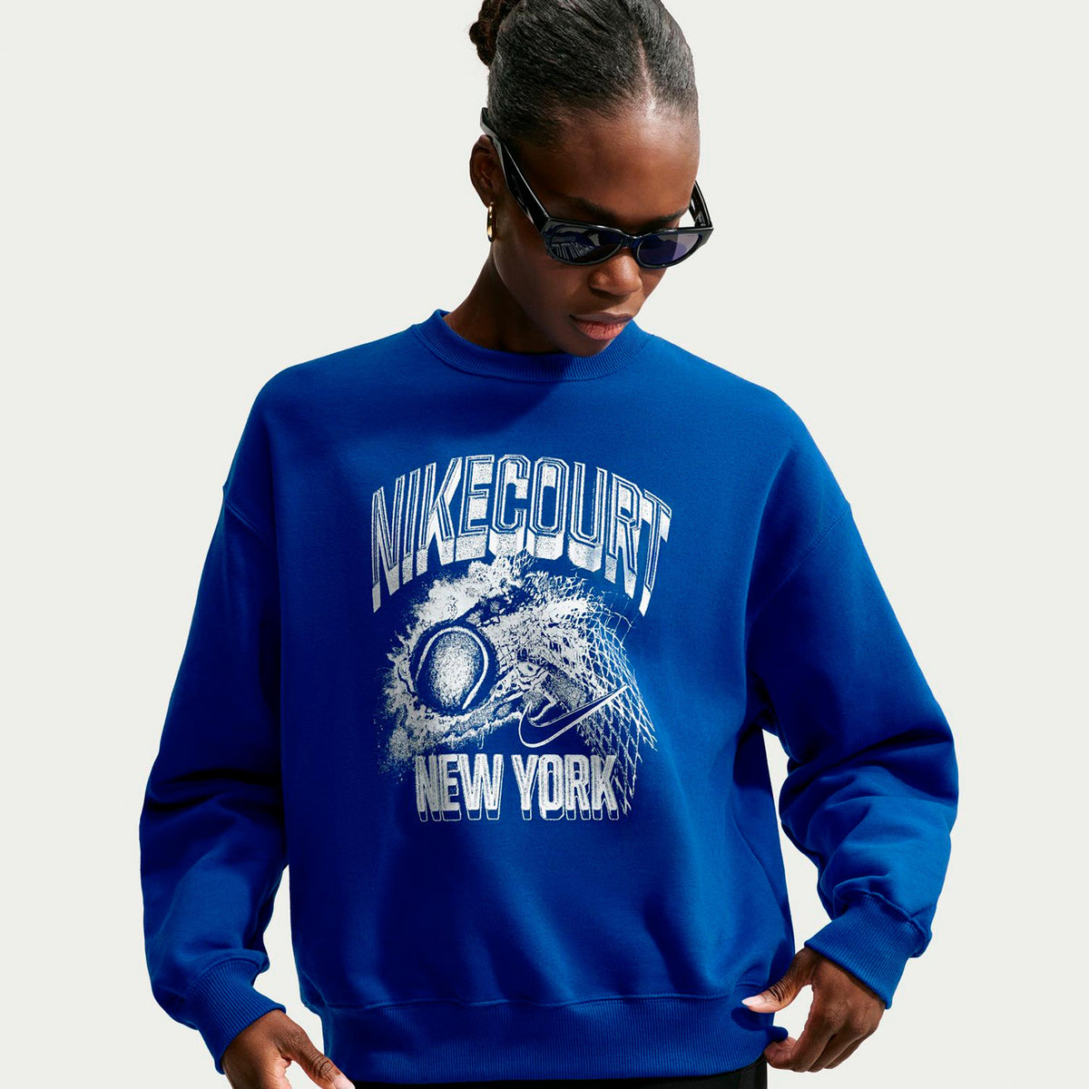 Nike Court Sweatshirt Dames - blauw