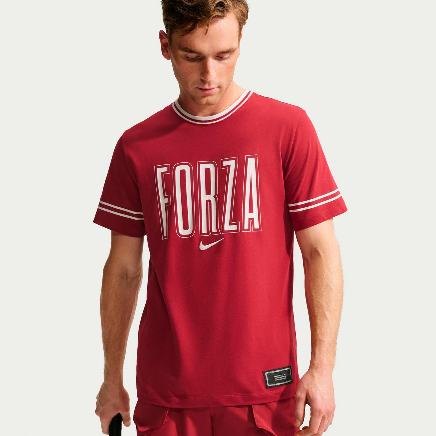 Nike Court T-shirt Heren - rood