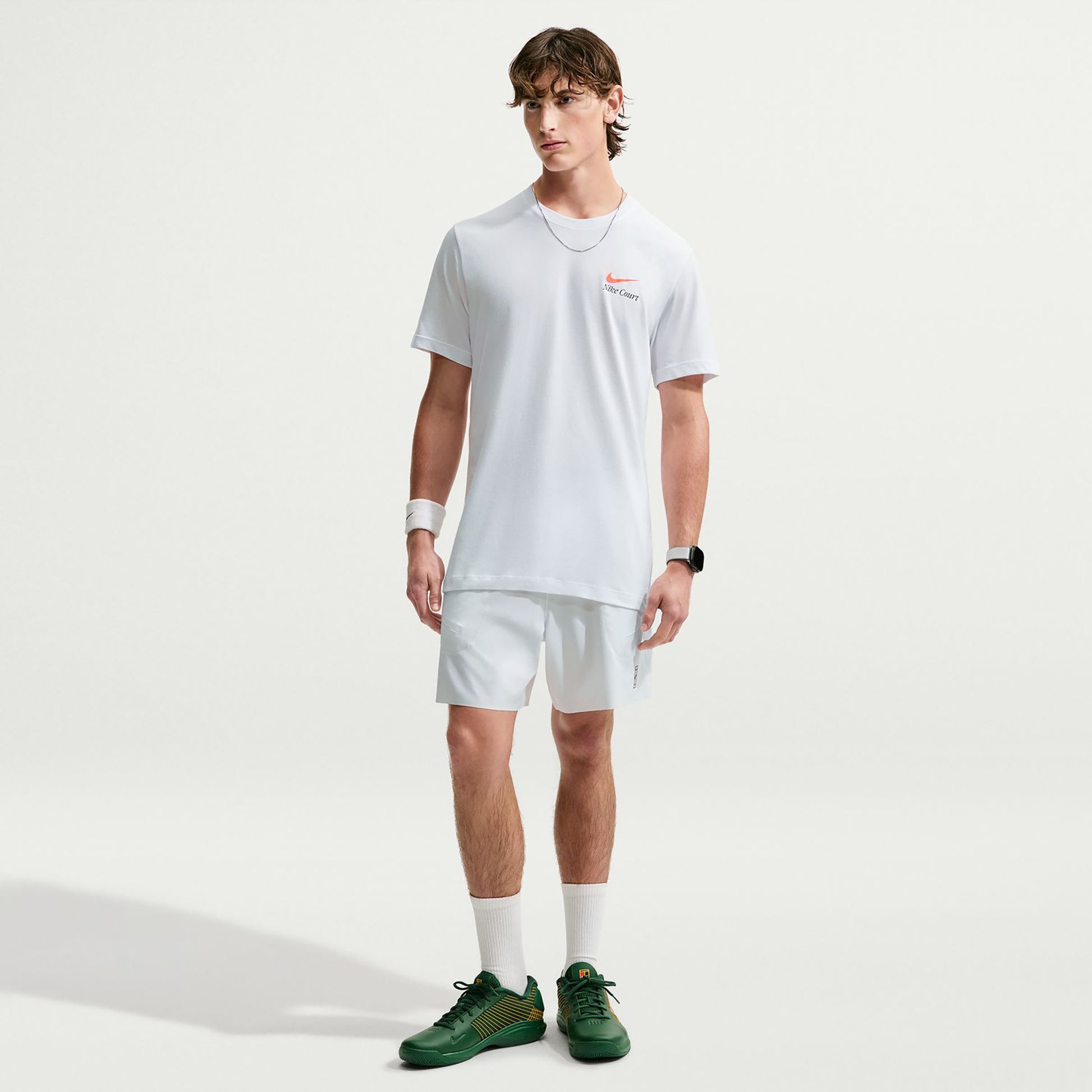 Nike Court Dri-Fit T-shirt Heren - wit