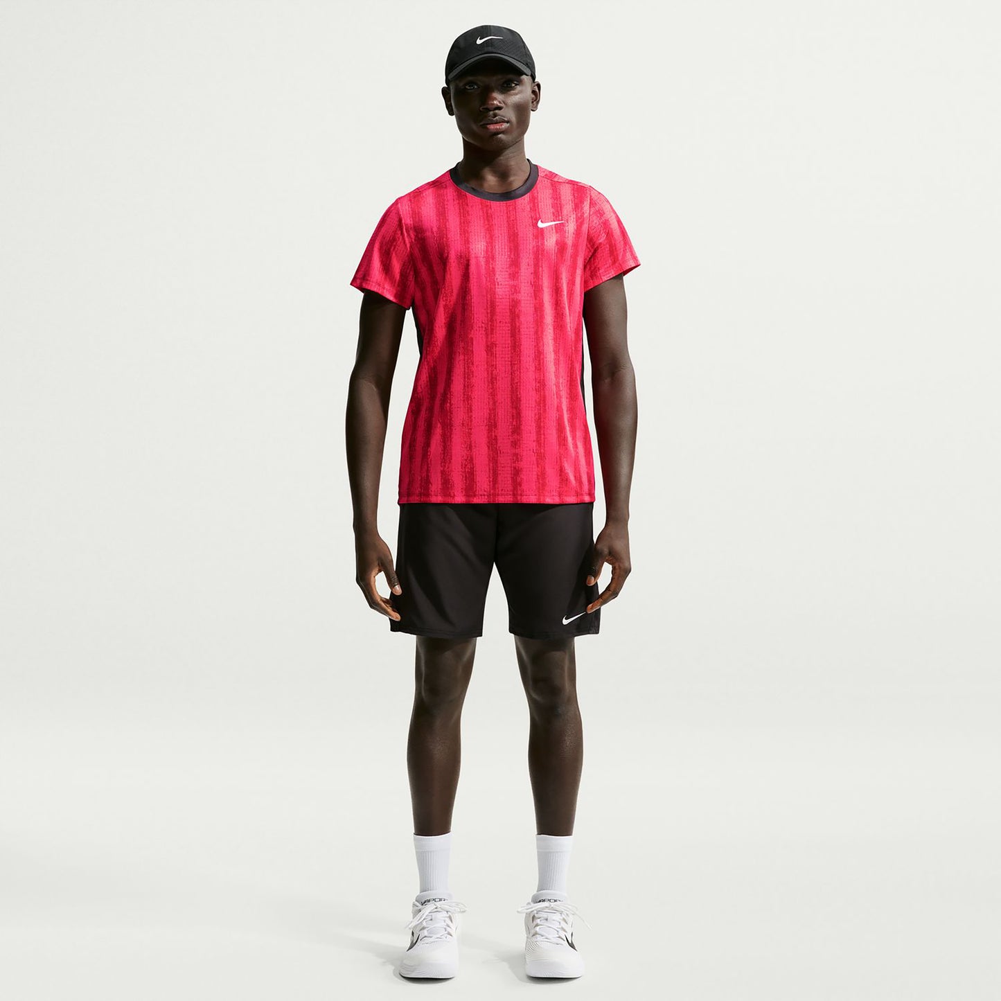 Nike Court Victory T-shirt Heren - rood, zwart