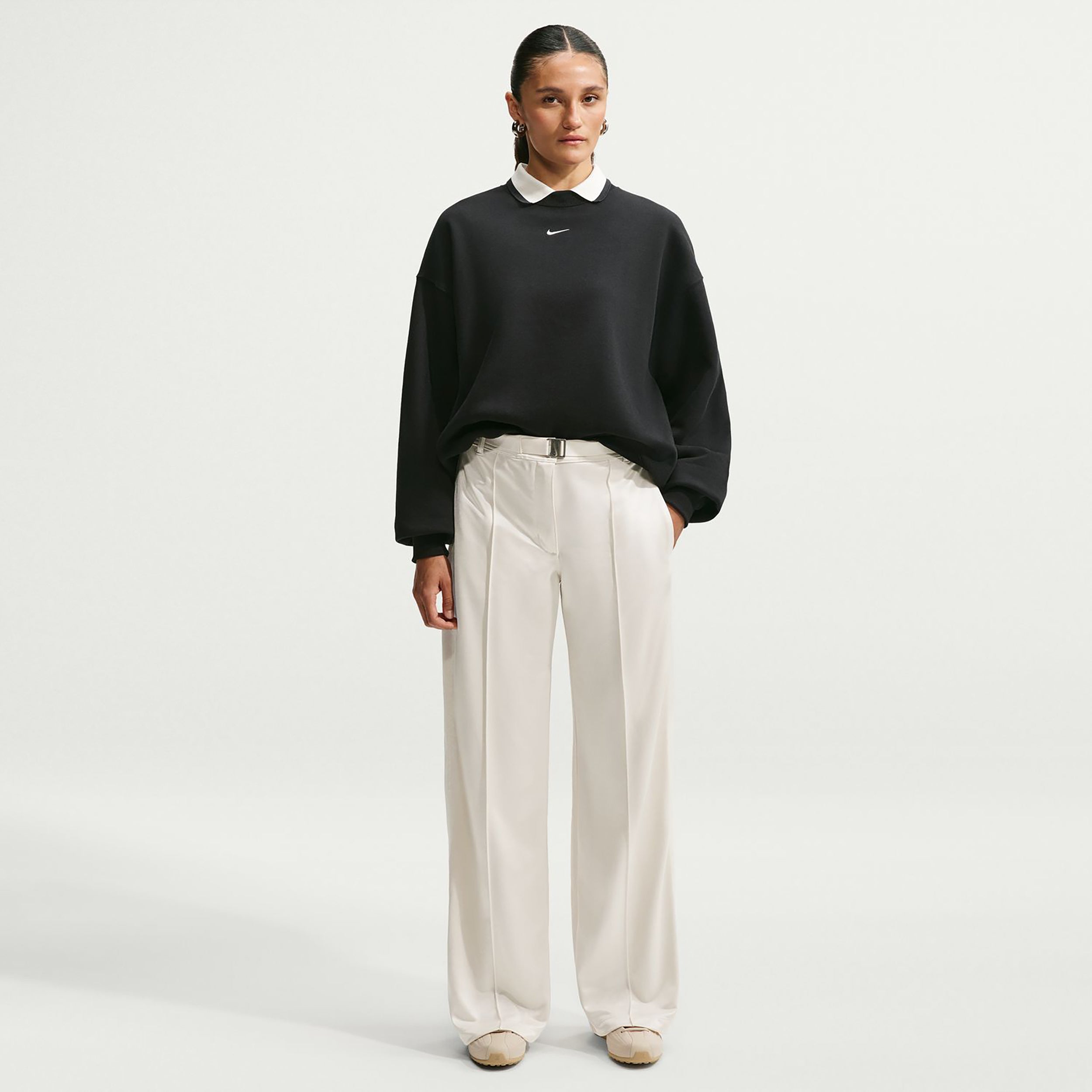Nike Studio Fleece Sweatshirt Dames - zwart
