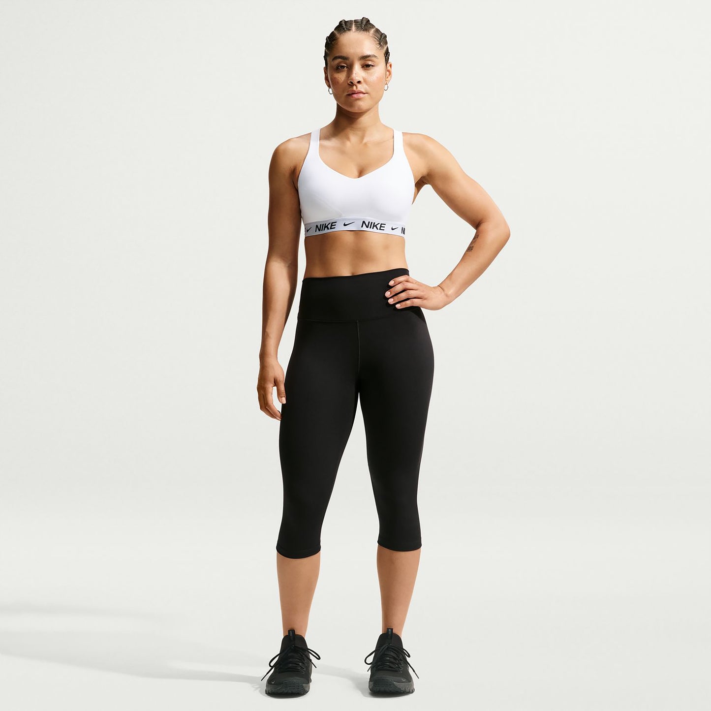 Nike Indy High Support Sport-bh Dames - wit