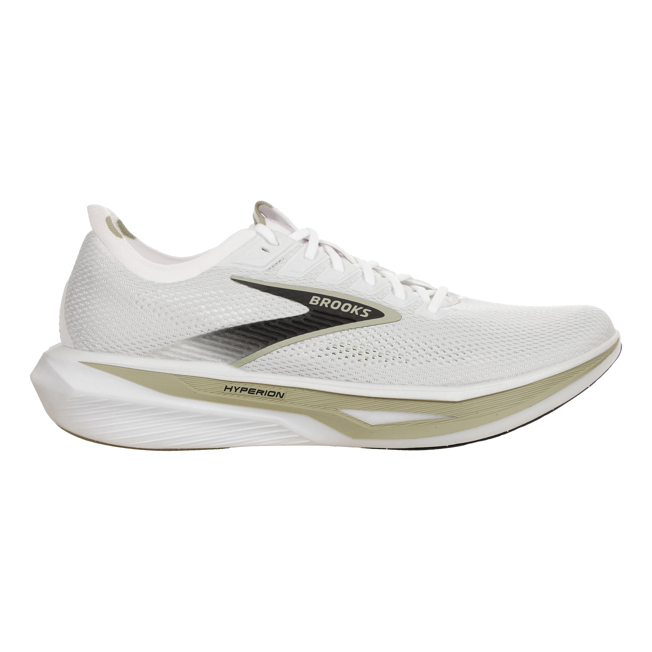 Brooks Hyperion 3 Neutrale schoen Heren - wit, olijf