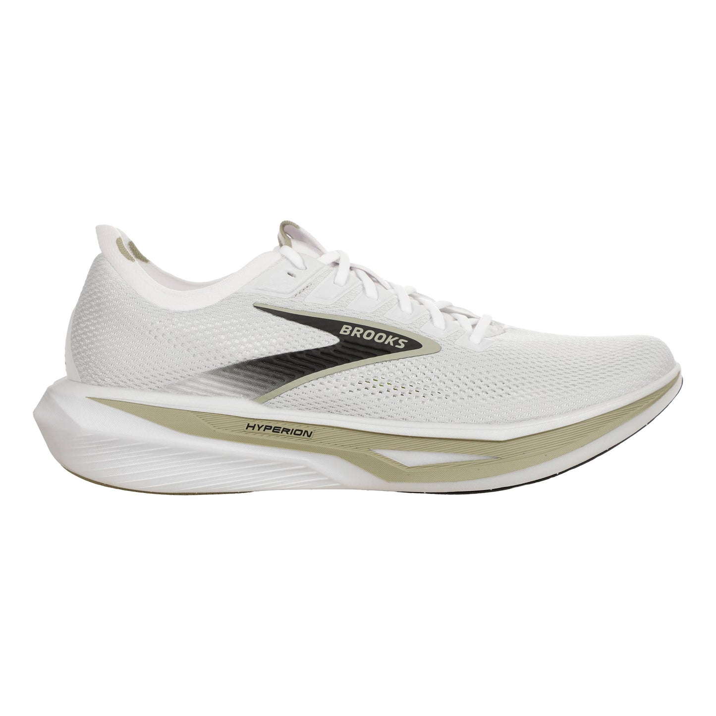 Brooks Hyperion 3 Neutrale schoen Heren - wit, olijf