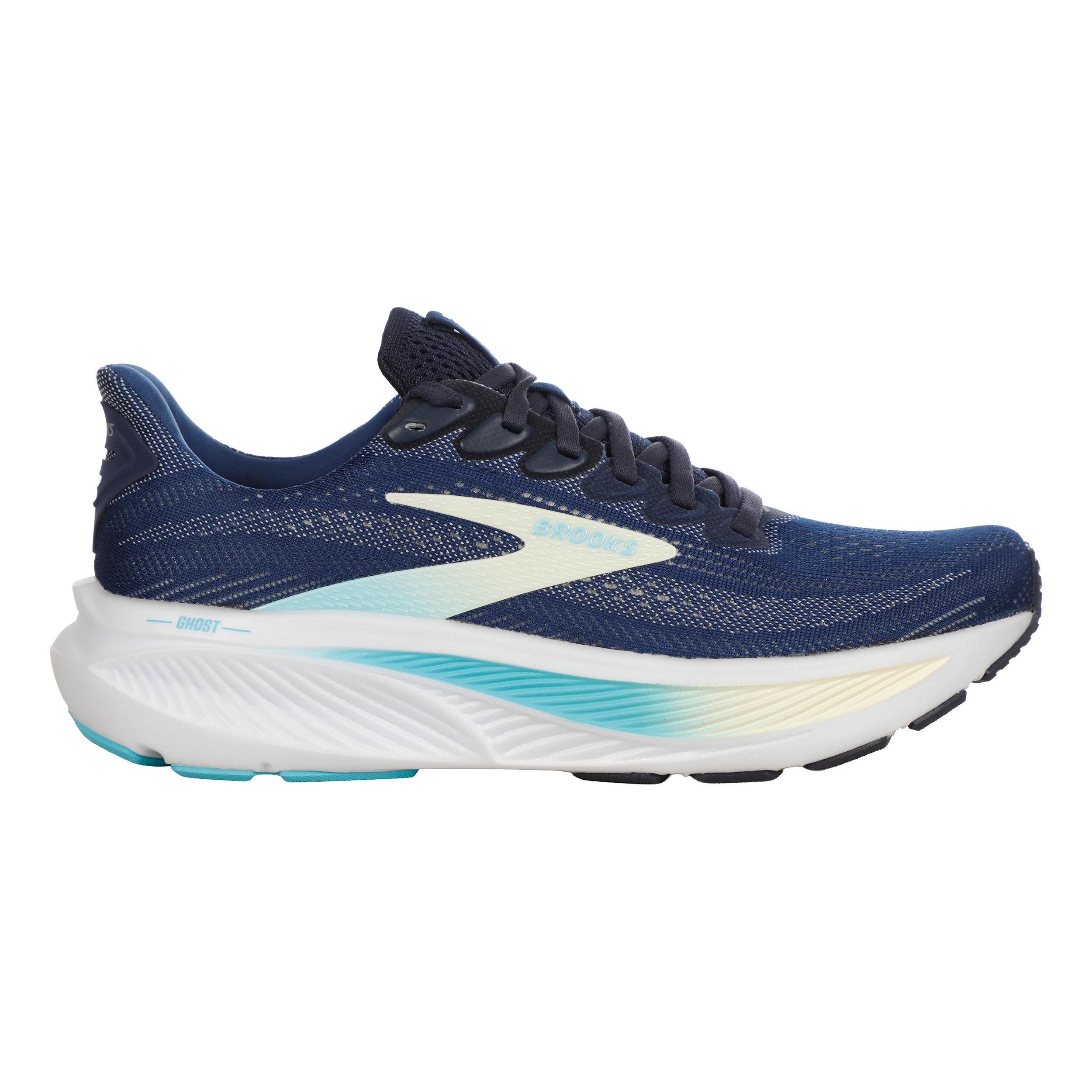 Brooks Ghost 17, schmal Neutrale schoen Dames - donkerblauw, turkoois