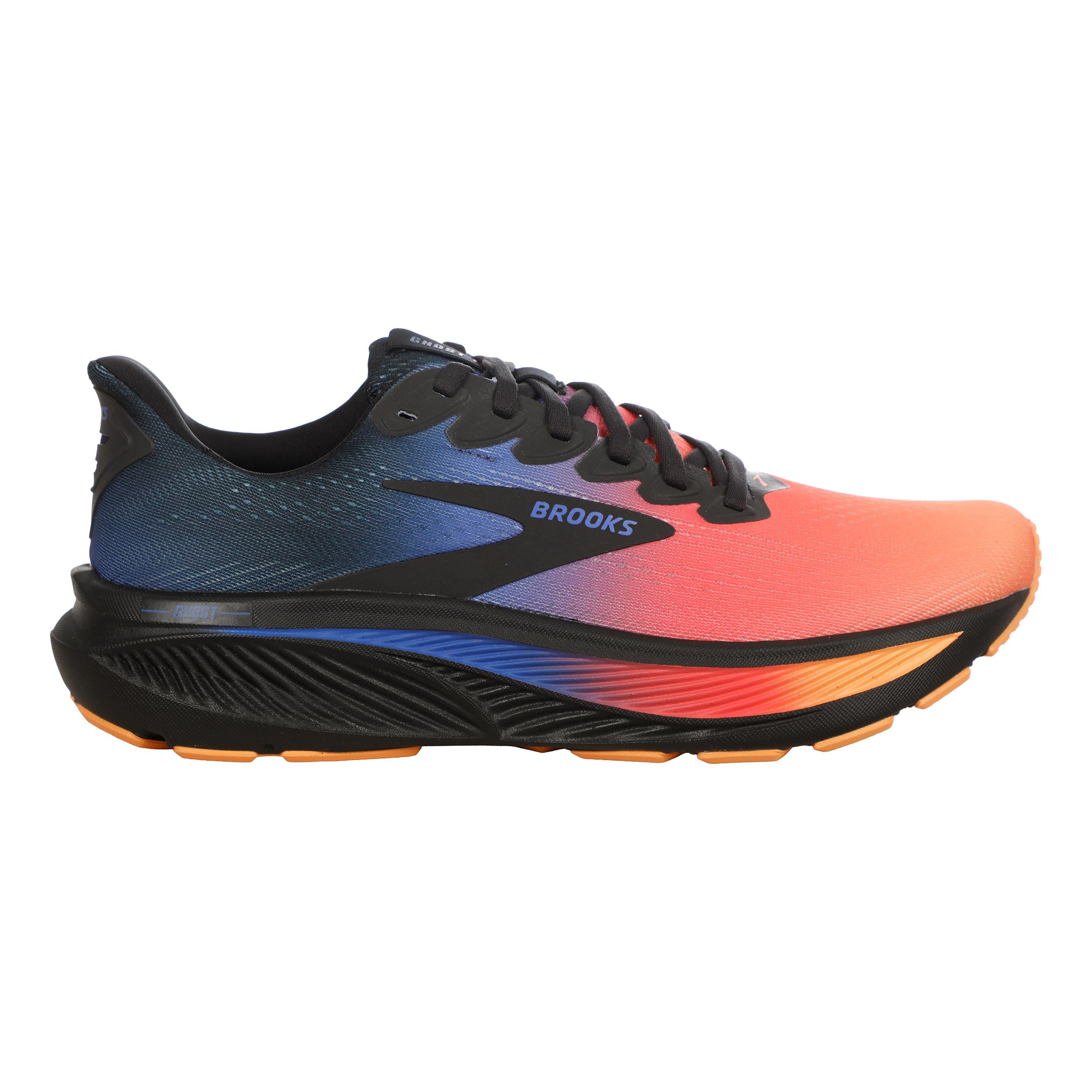 Brooks Ghost 17 Neutrale schoen Heren - donkerblauw, koraal
