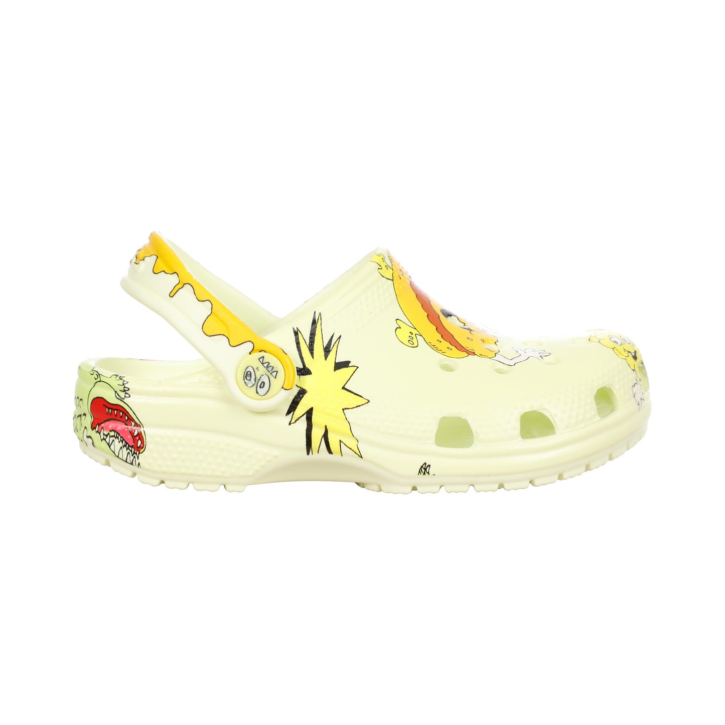 Crocs Classic Glow Badslippers Kinderen - groen, veelkleurig