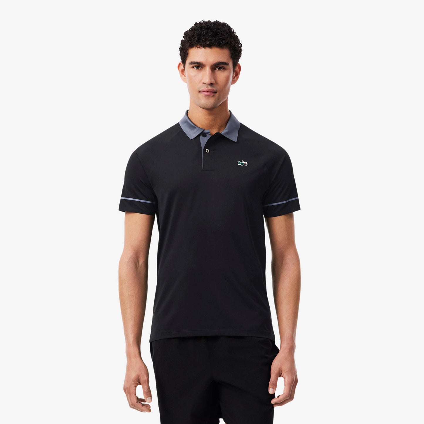 Lacoste Polo Heren - zwart, grijsblauw