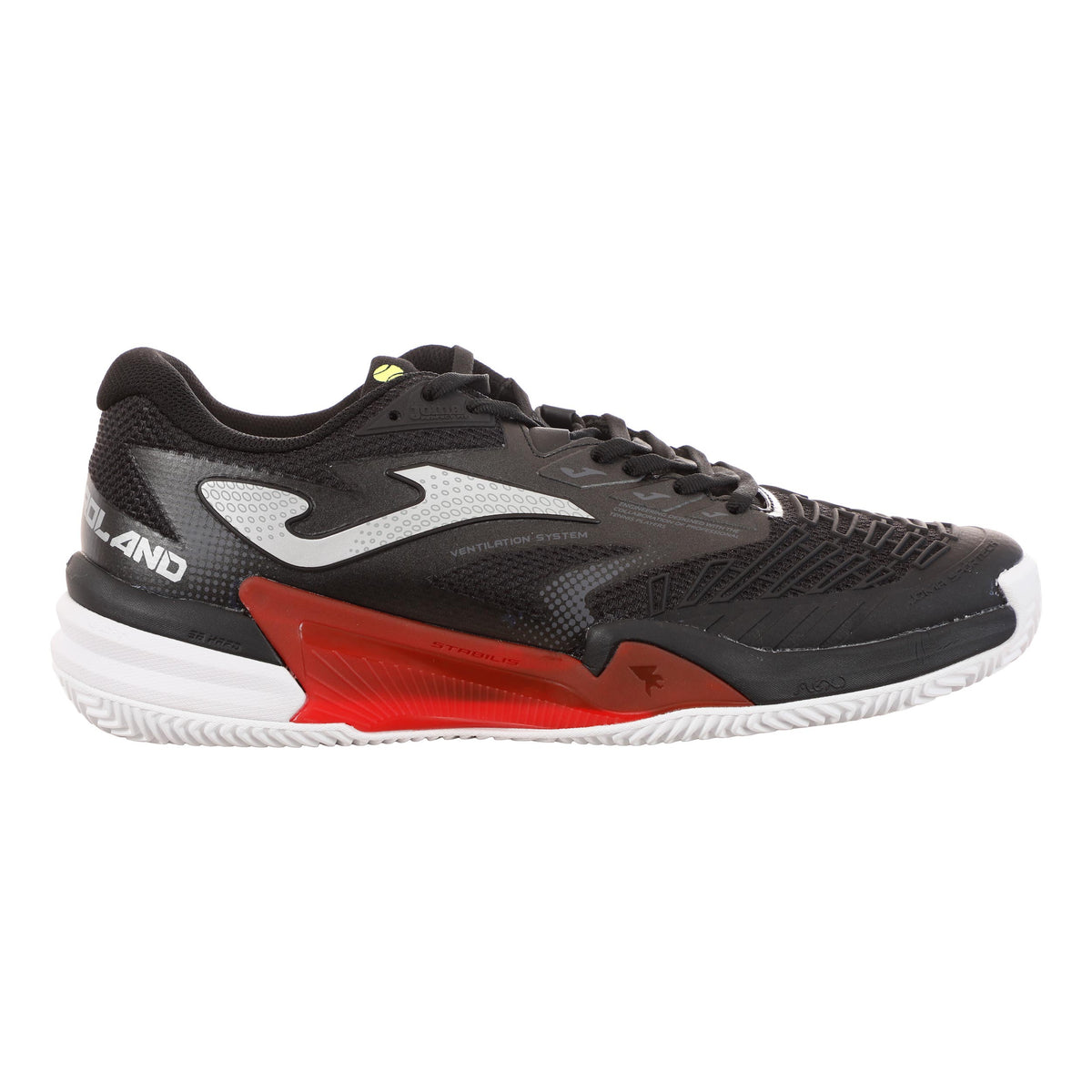 Joma Roland Gravelschoen Heren - zwart, rood