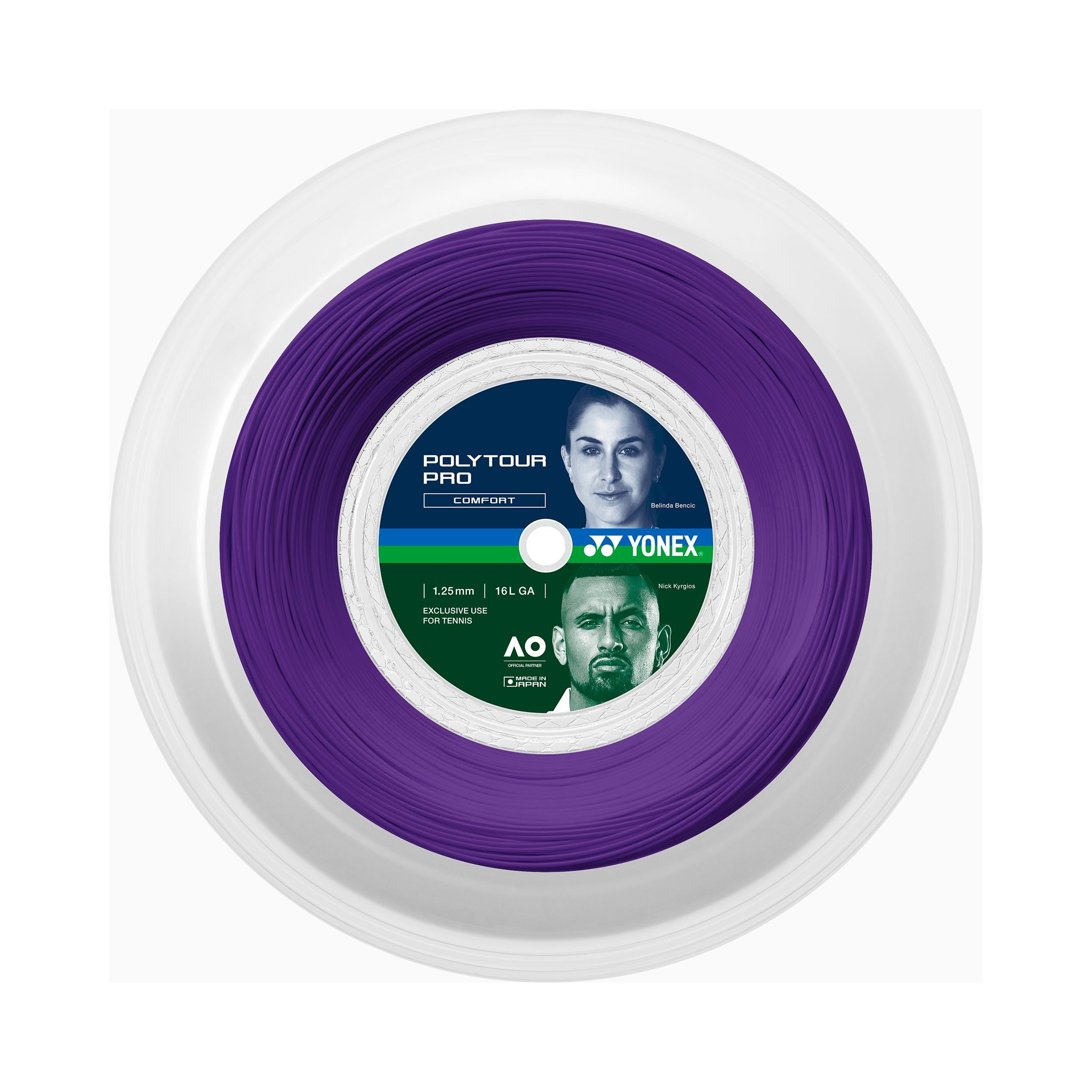 Yonex Poly Tour Pro Midnight Purple Rol snaren 200m - lila