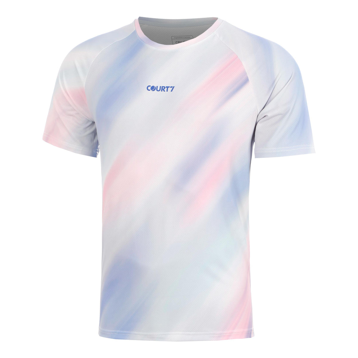 COURT7 Performance T-shirt Heren - lichtblauw, veelkleurig