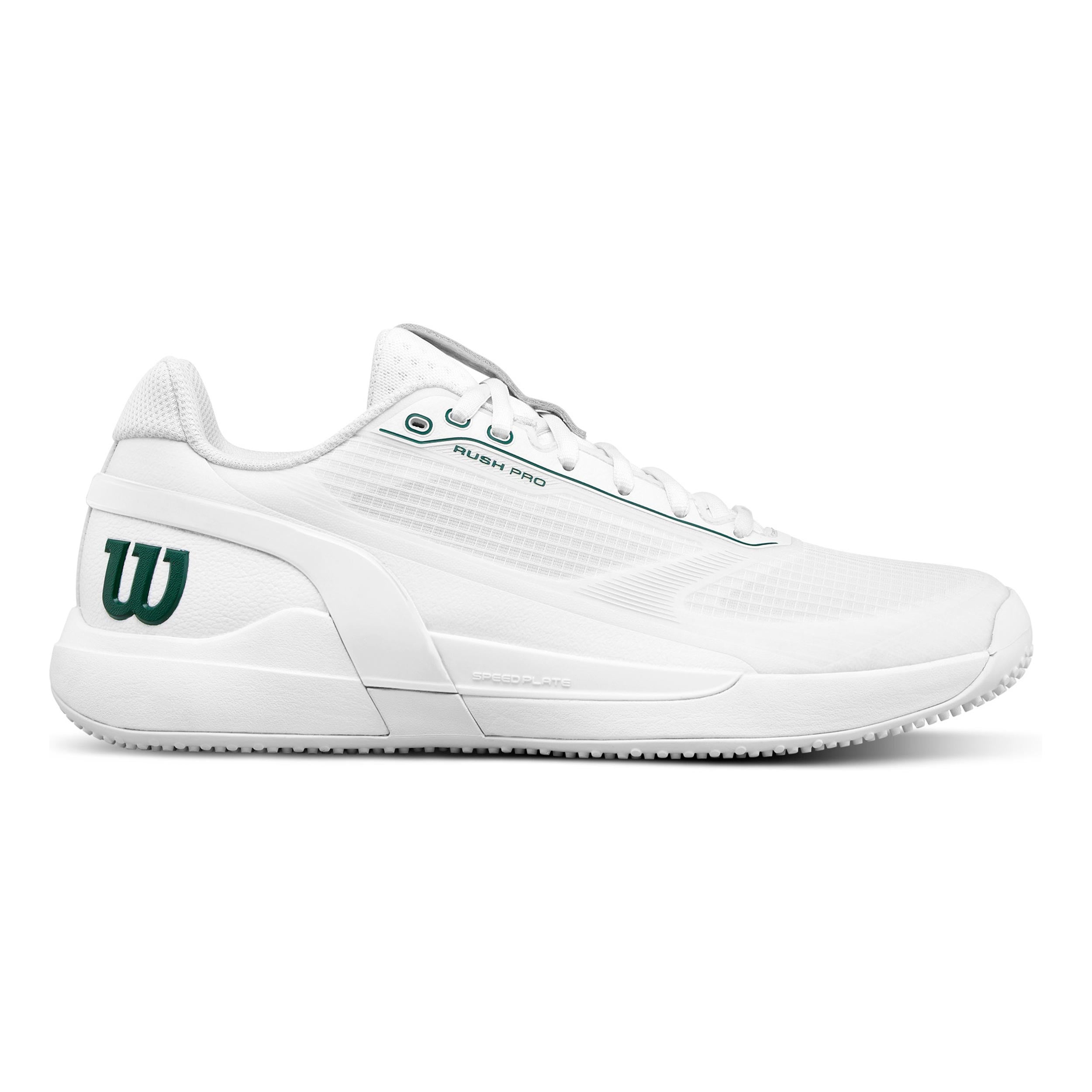 Wilson Rush Pro 5 Grasschoen Heren - wit, groen