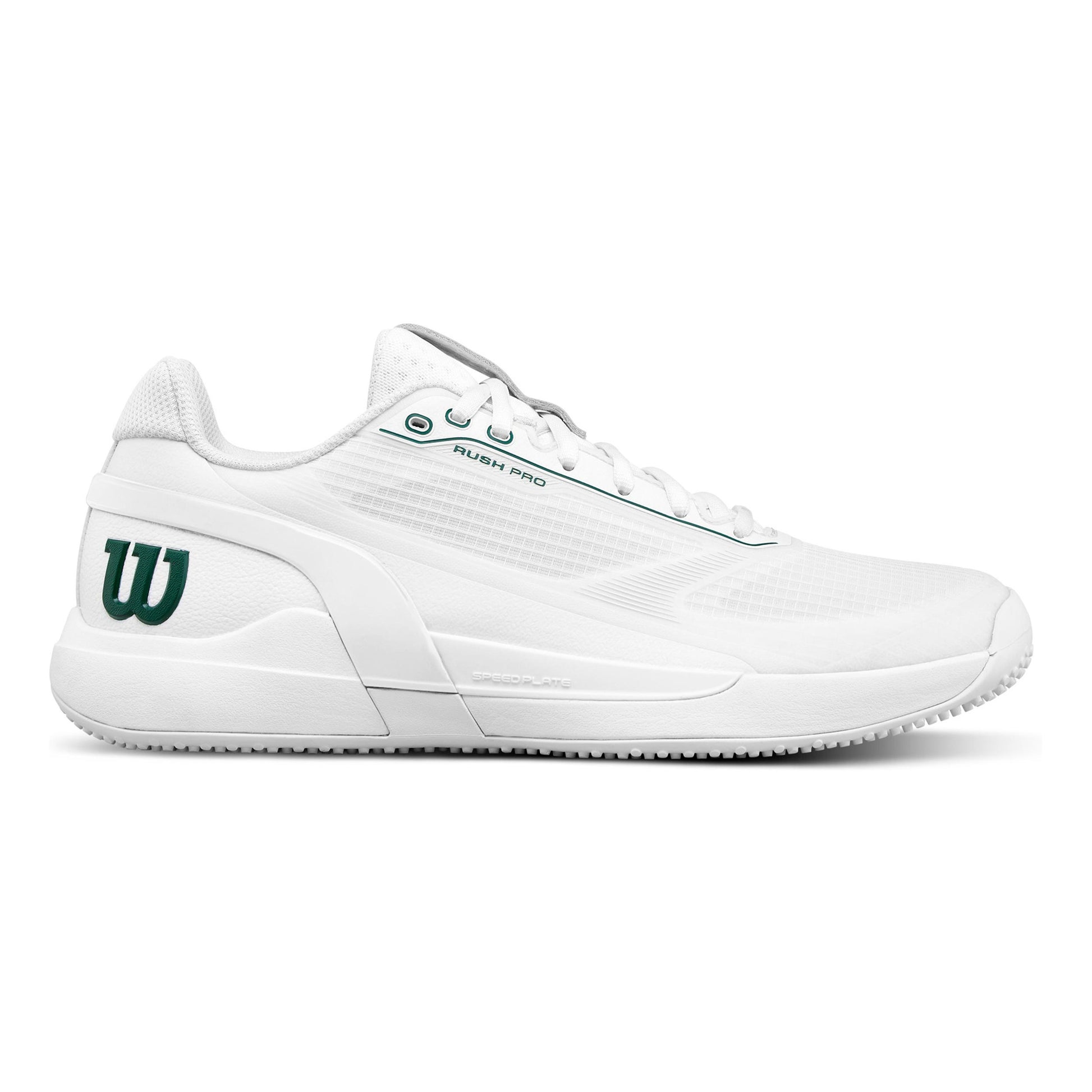 Wilson Rush Pro 5 Grasschoen Heren - wit, groen
