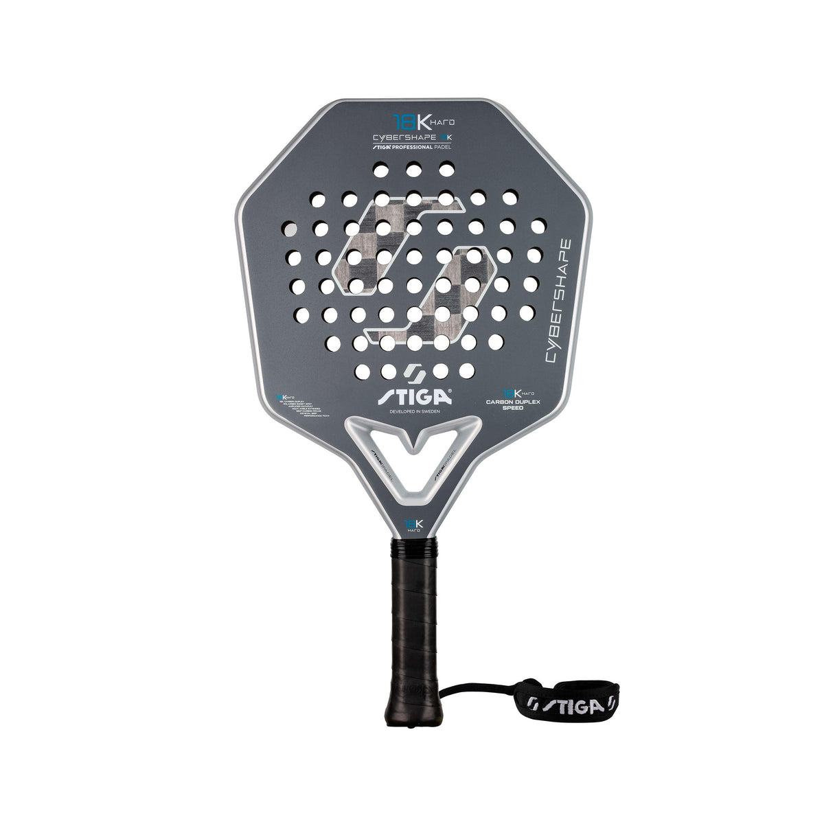 Stiga 18K Hard 2 Cybershape Padel racket Testrackets