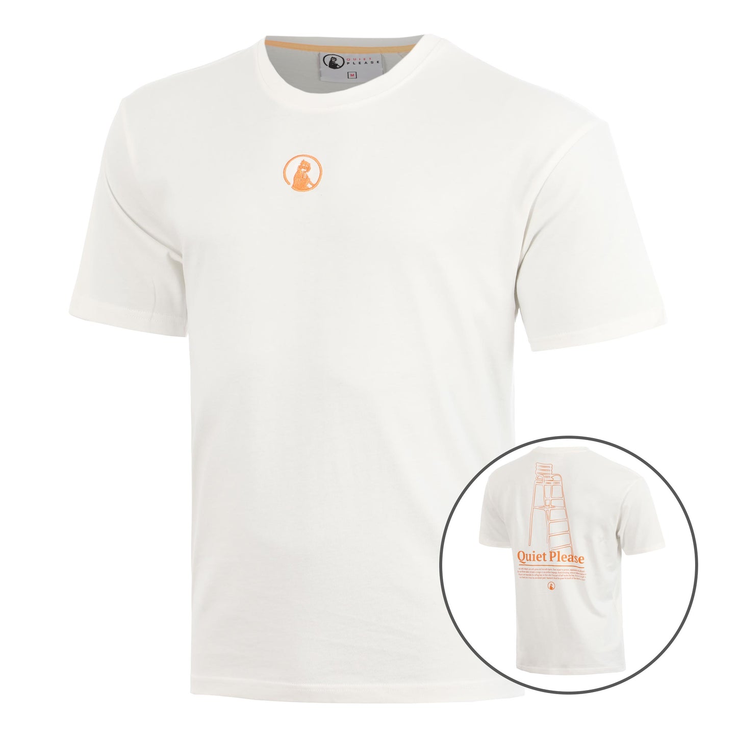 Quiet Please Umpire Loose Fit T-shirt Heren - crème