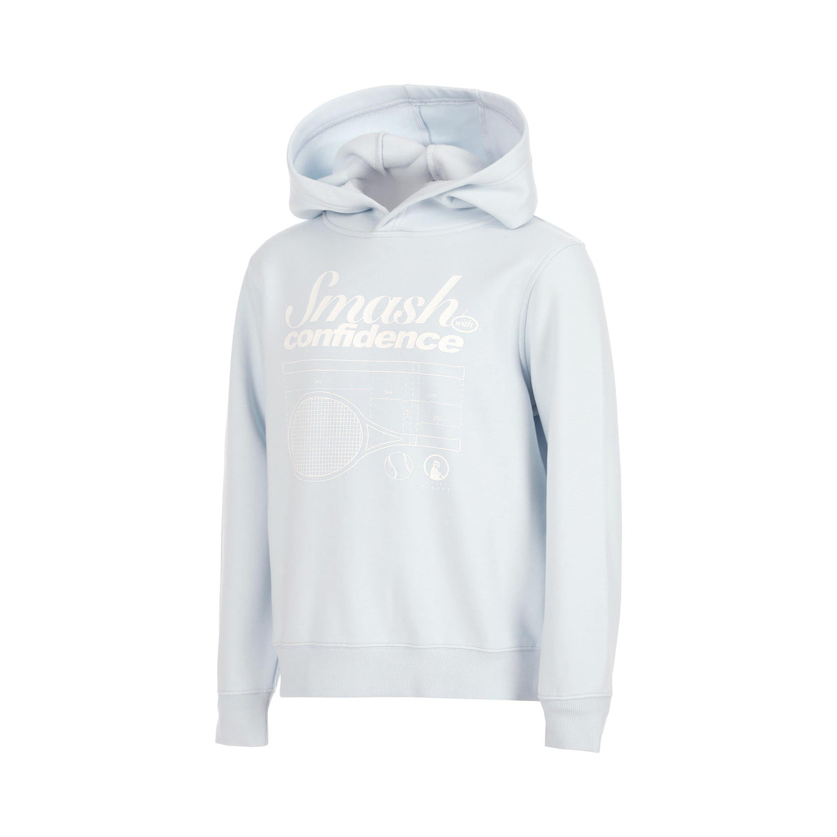 Quiet Please Confidence Loose Fit Sweater met capuchon Kinderen - lichtblauw