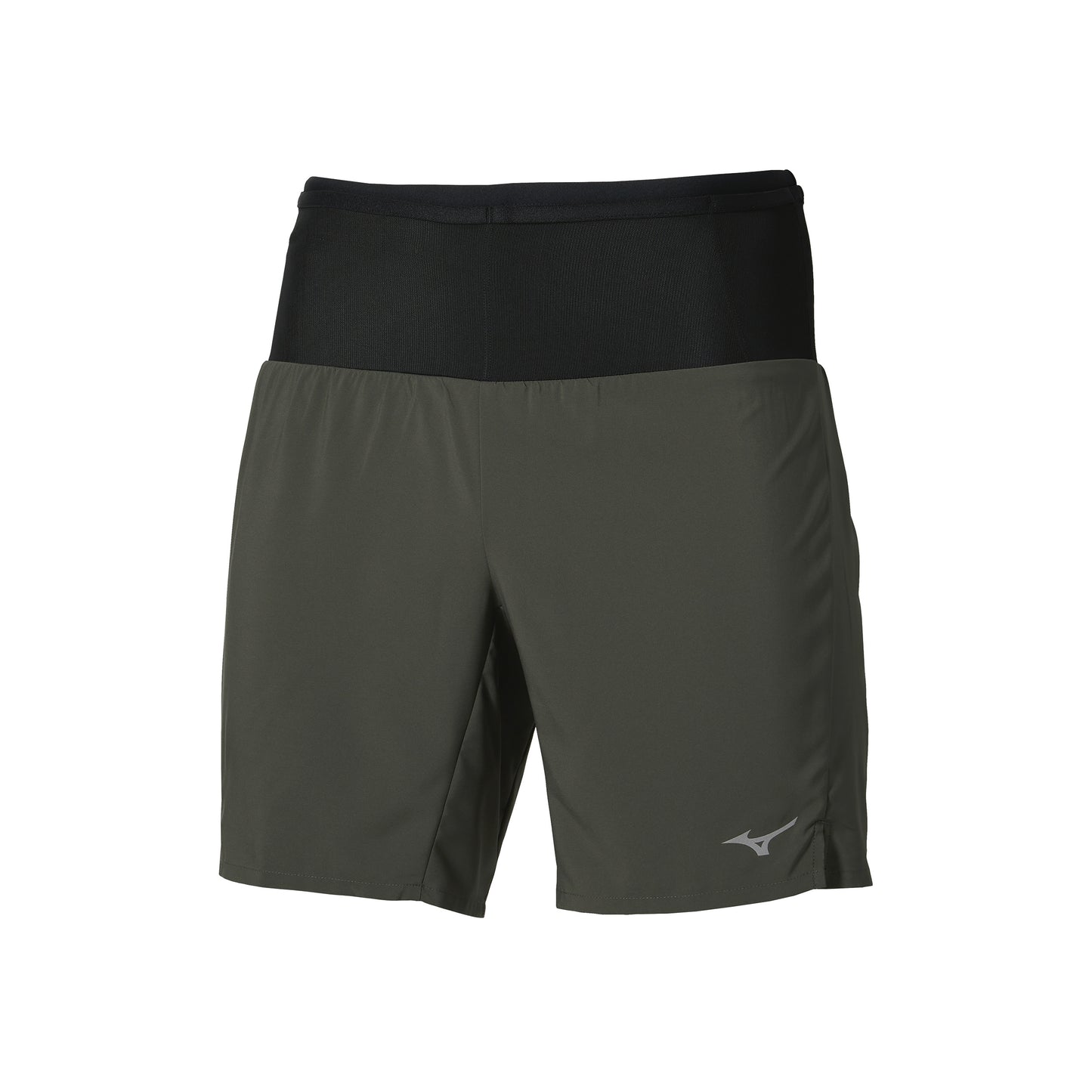 Mizuno Multi Pocket 2in1 Hardloopshorts Heren - donkergroen