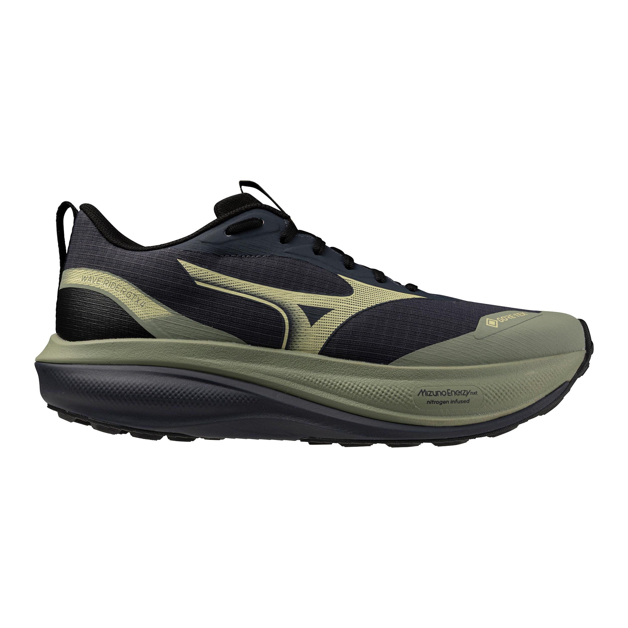 Mizuno Wave Rider GTX 4  Trailschoen Heren - salie, donkerblauw