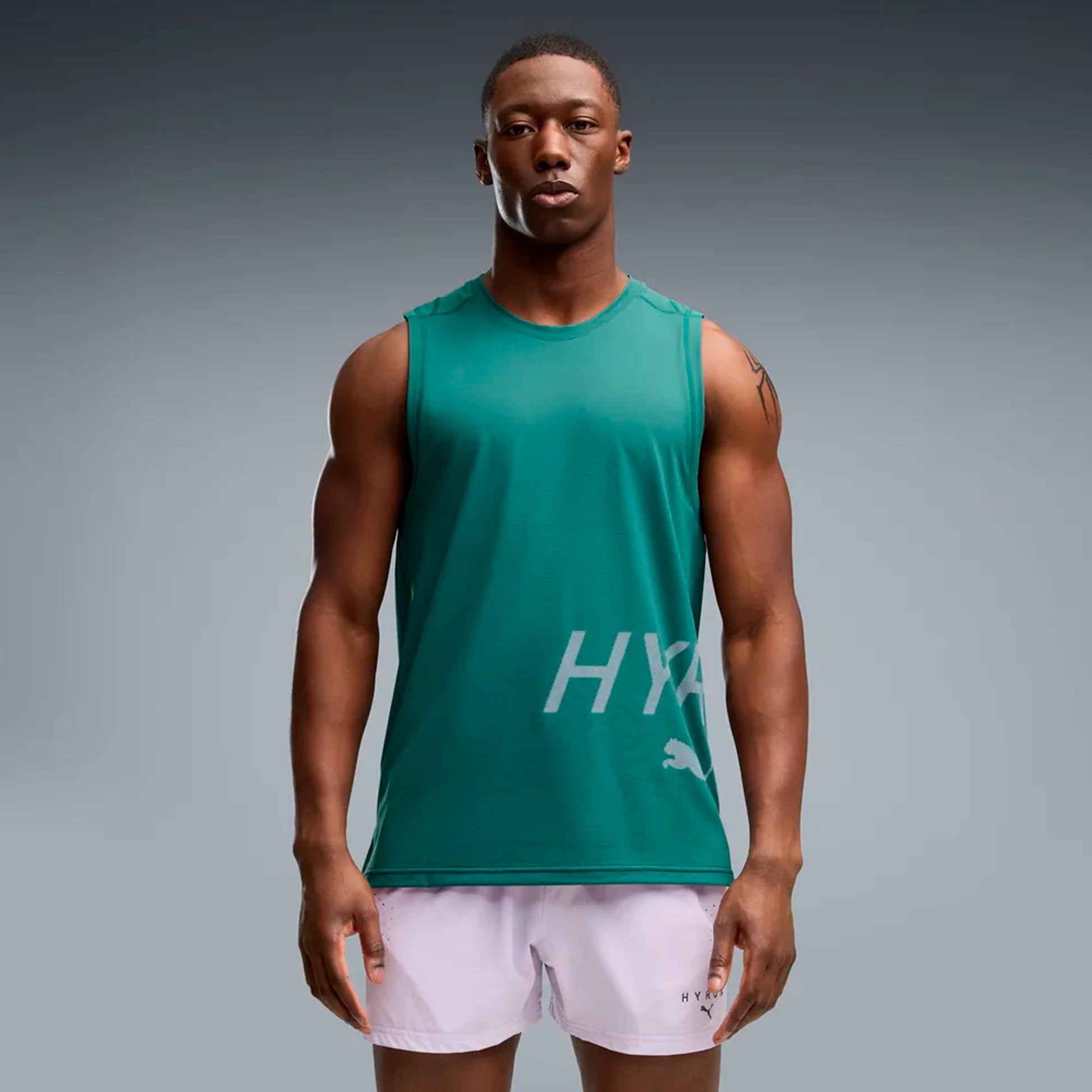 Puma HYROX PWRMODE Training  Hardloopshirt Heren - groen