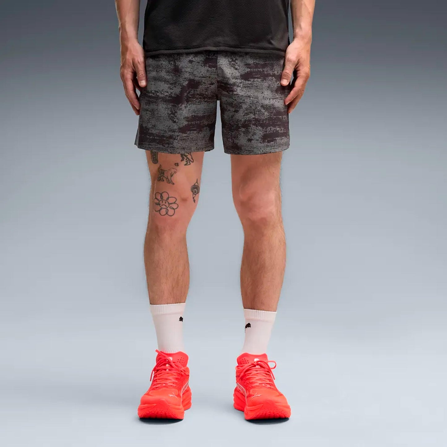 Puma Dreamrun Brightstride AOP 5in  Hardloopshorts Heren - zwart