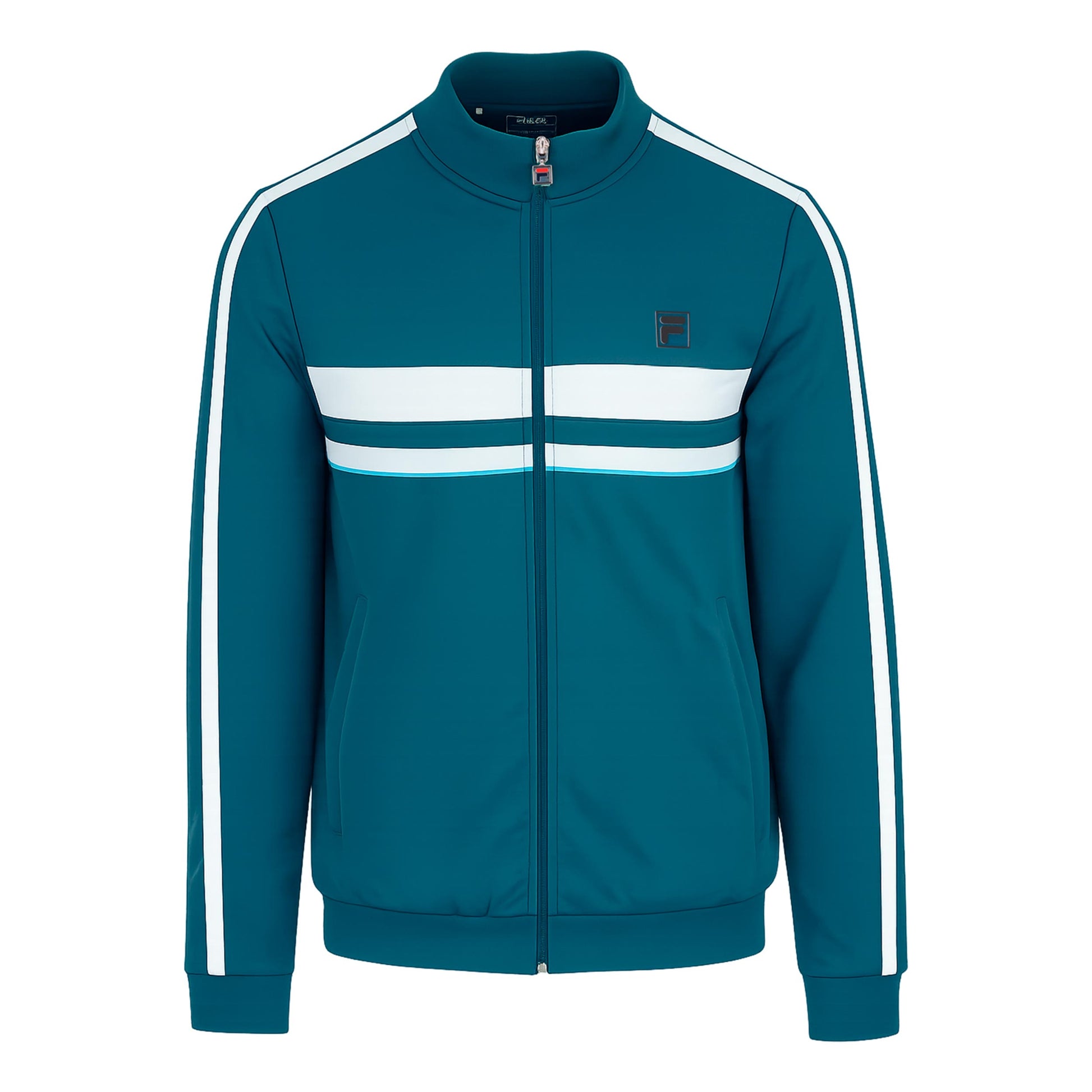 Fila Ned Trainingsjack Heren - petrolblauw, wit