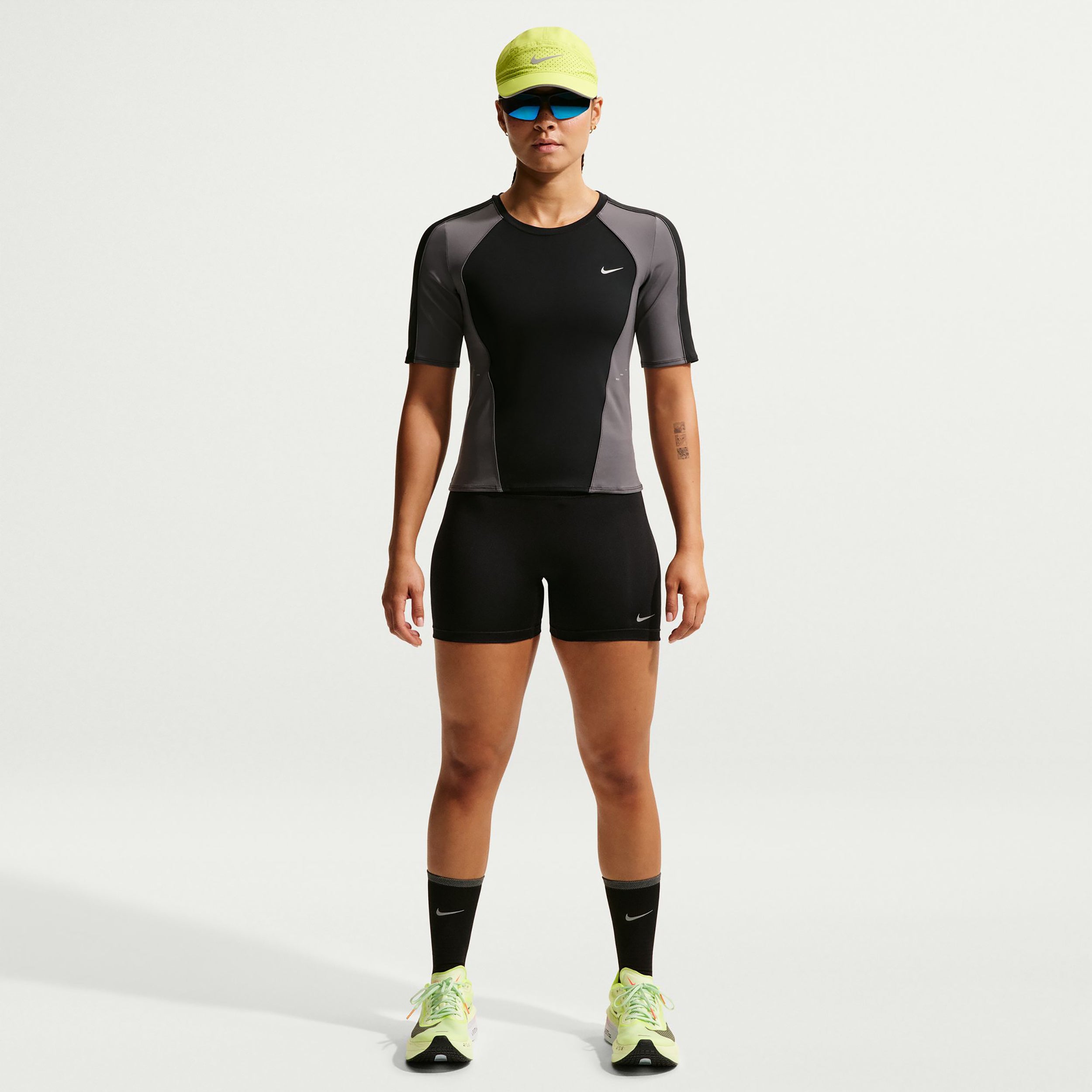 Nike Tempo   Hardlooplegging Dames - zwart, zilver