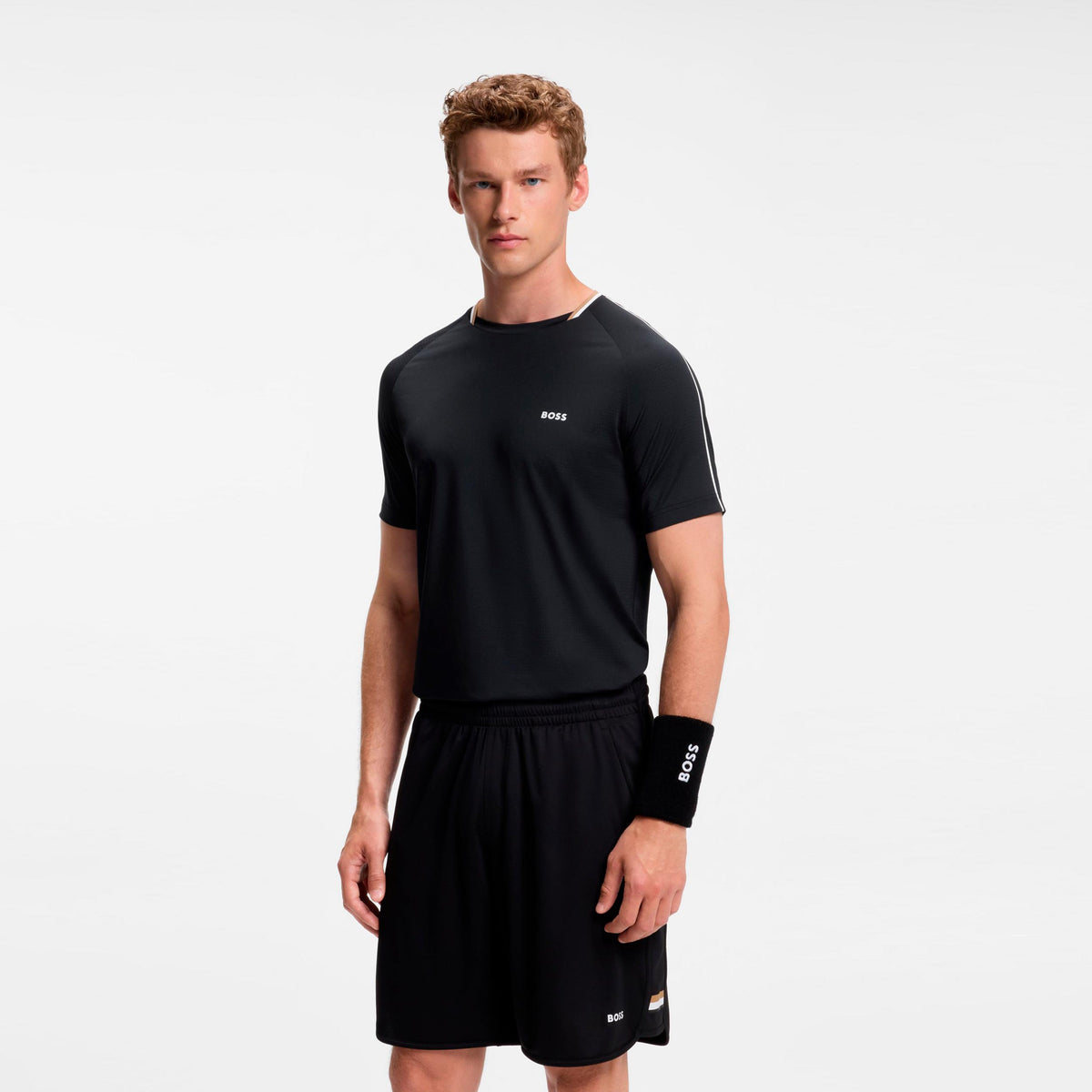 BOSS Court T-shirt Heren - zwart