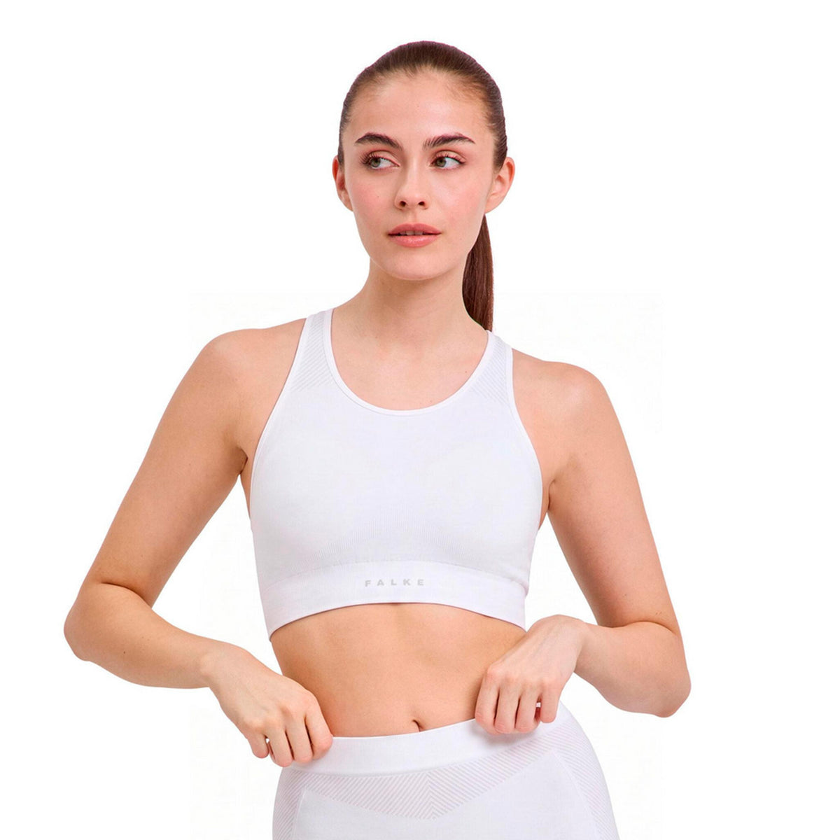 Falke Second Skin  Sport-bh Dames - wit