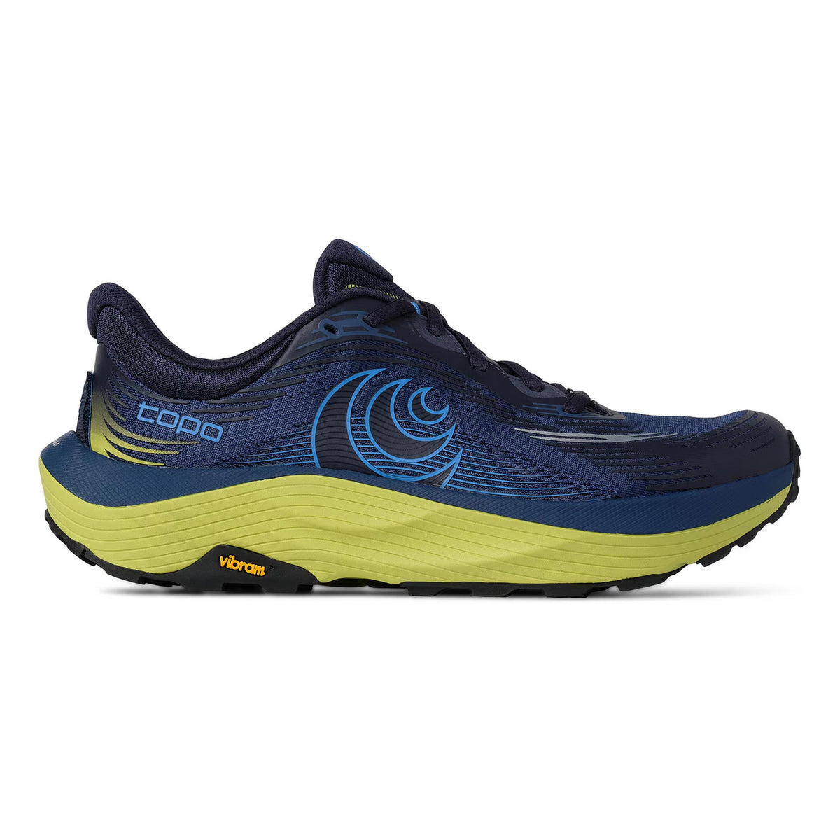 TOPO ATHLETIC Ultraventure 5 Trailschoen Heren - donkerblauw, limoen