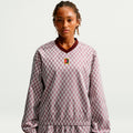 Woven Longsleeve Dames - bruin