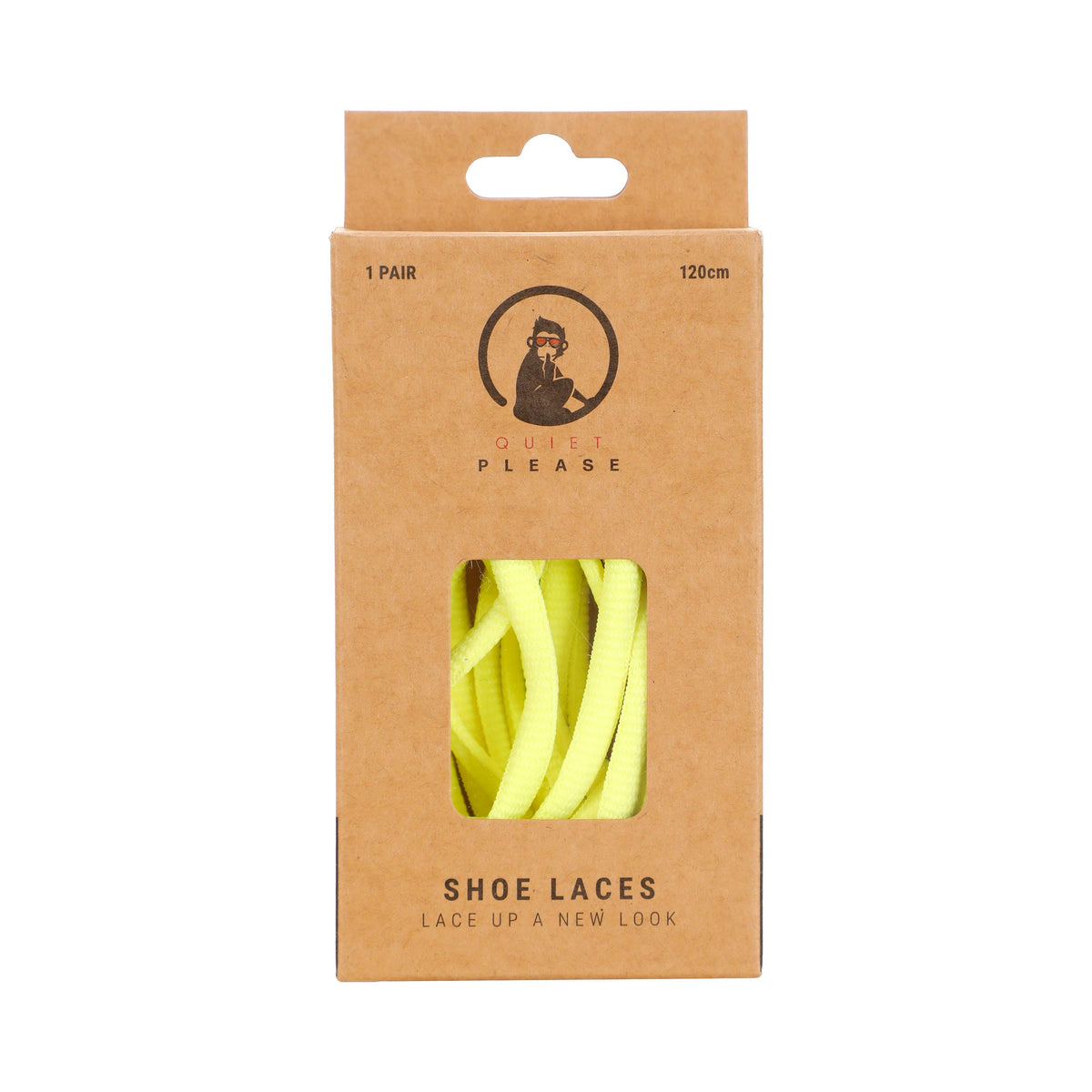 Quiet Please QP shoe laces 120cm Veters - geel