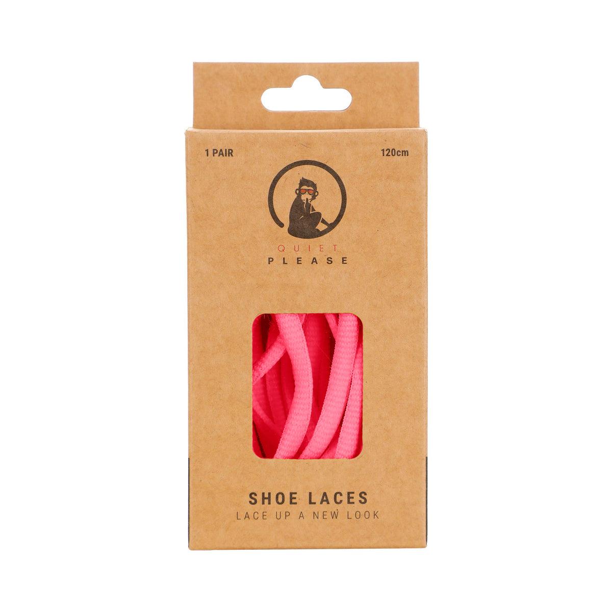 Quiet Please QP shoe laces 120cm Veters - roze