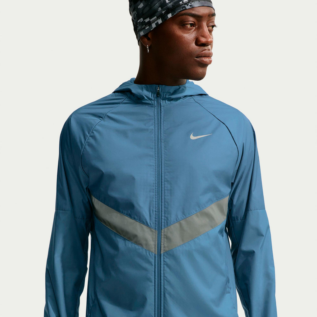 Nike Miler Therma-Fit  Hardloopjas Heren - blauwgrijs, zilver