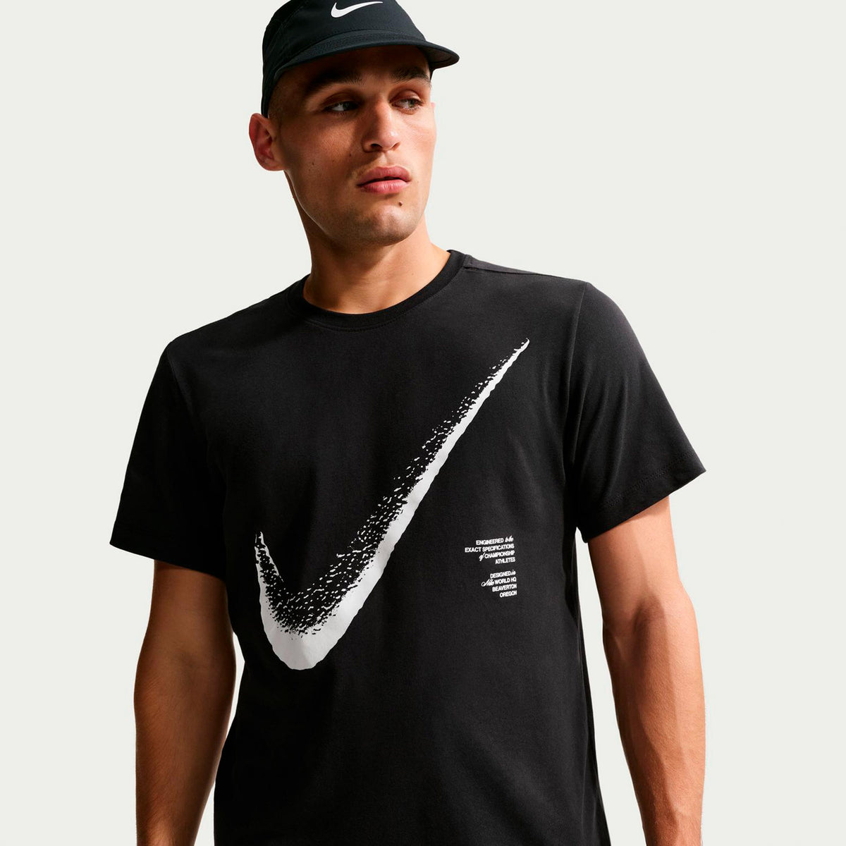 Nike Dri-Fit STD T-shirt Heren - zwart, wit