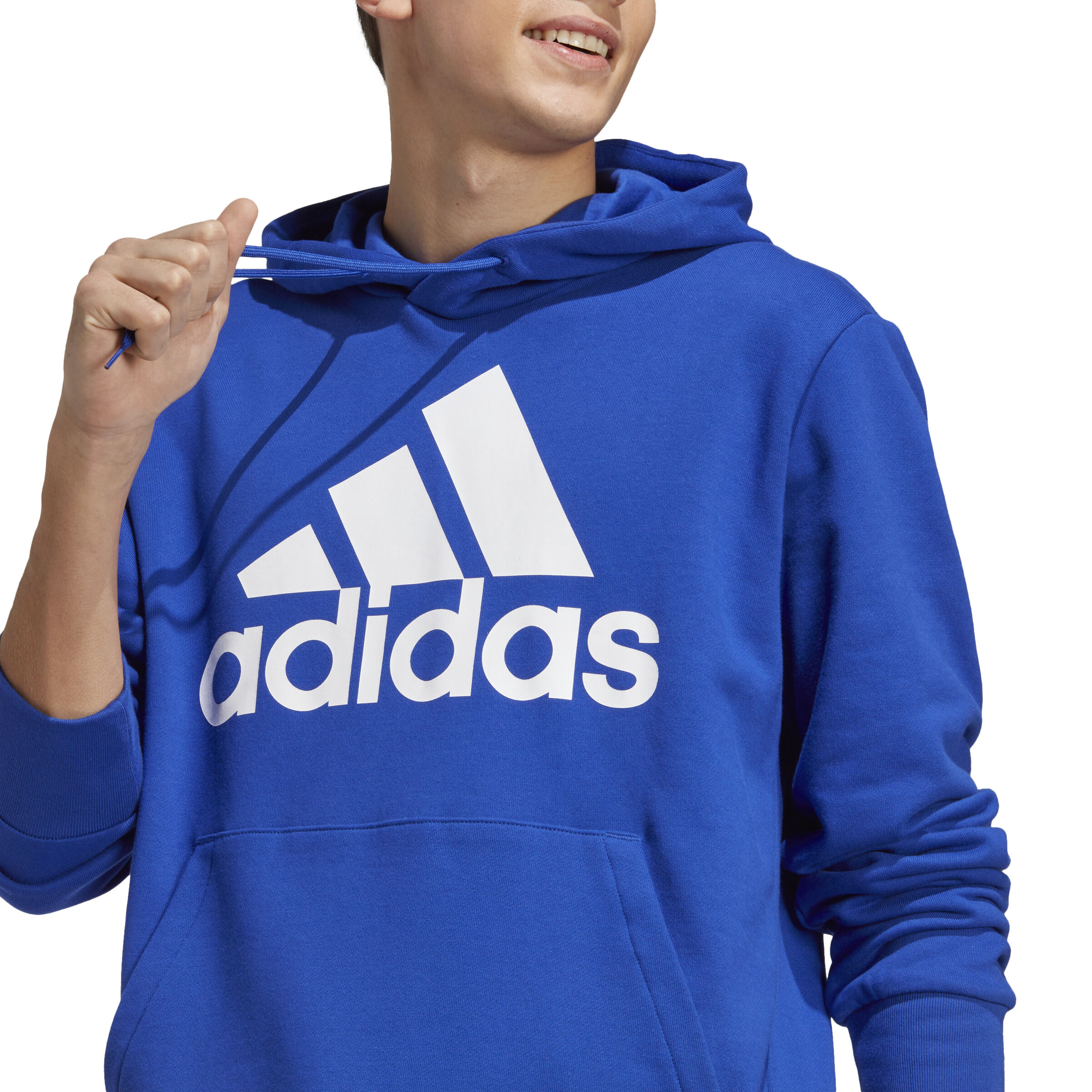 Buy adidas Big Logo French Terry Sweater Met Capuchon Heren Blauw Wit online Tennis Point NL