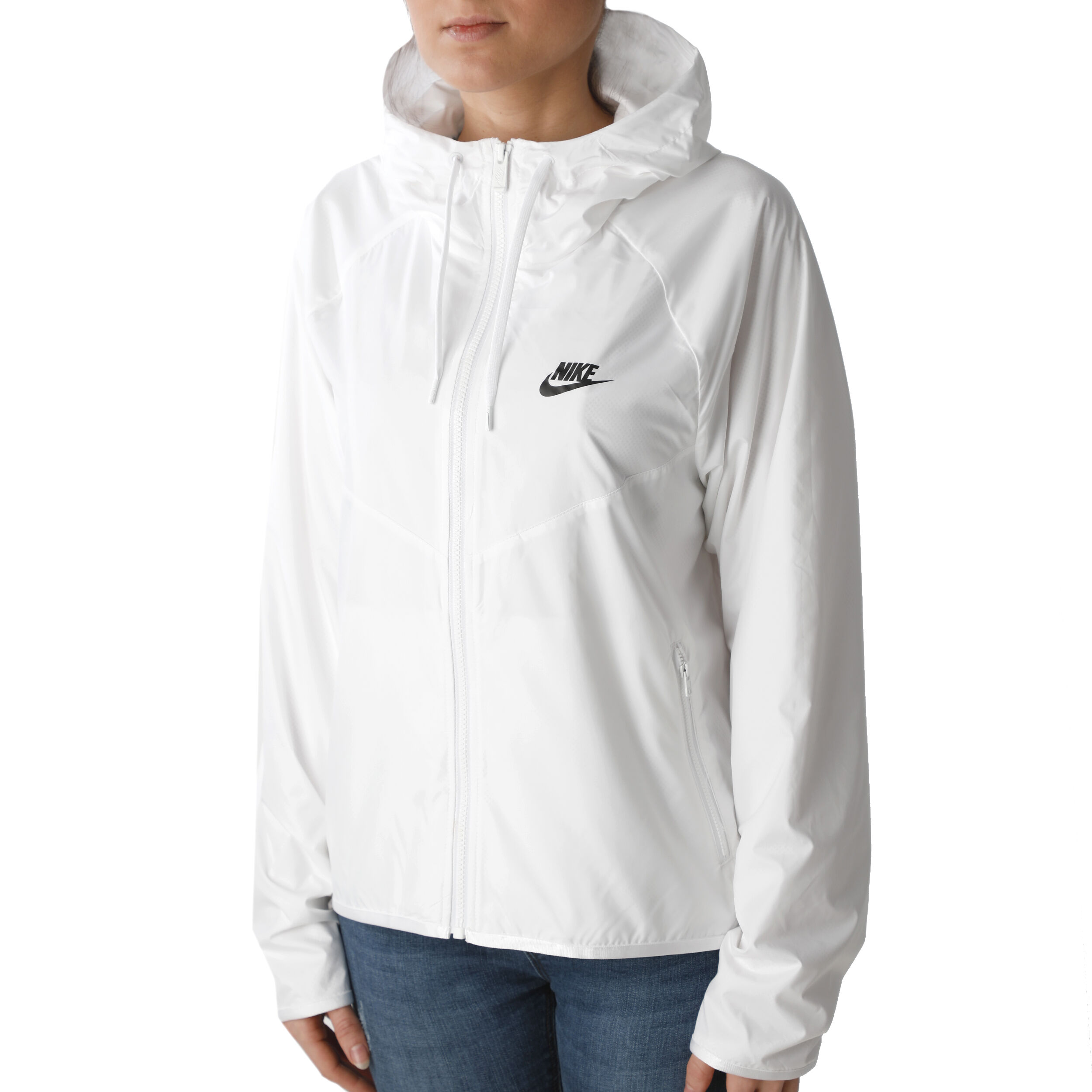 Buy Nike Sportswear Windrunner Trainingsjack Dames Wit Zwart online Tennis Point NL