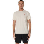 ASICS Kleding ASICS Court Graphic T-shirt Heren - beige, 