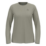 Odlo Kleding Odlo Zeroweight Chill-Tec Hardloopshirt Dames-kaki