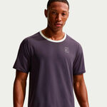 Nike Tenniskleding Nike Court Dri-FIT Advantage T-shirt Heren-paars