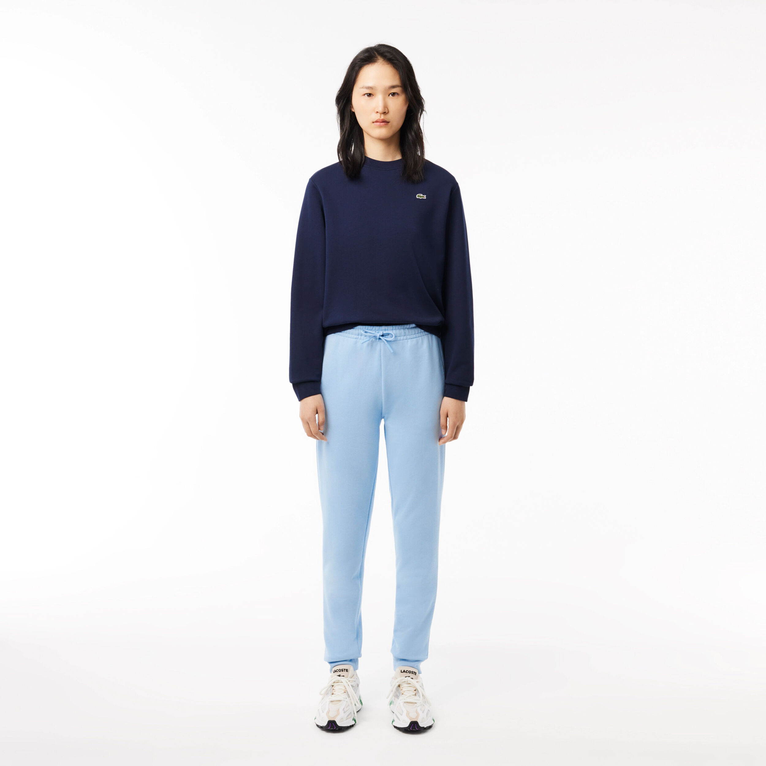 Buy Lacoste Lifestyle Fleece Trainingspak Dames Lichtblauw online Tennis Point NL