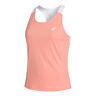 Court Tanktop Dames - roze, wit