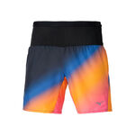 Mizuno Kleding Mizuno Summer Pack Multi Pocket 7inch Hardloopshorts Heren-Oranje