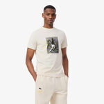 Lacoste T-shirt Lacoste Signature T-shirt Heren - wit, veelkleurig