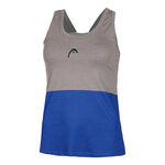 HEAD Kleding HEAD Play Tech Tanktop Dames-Blauw,Grijs