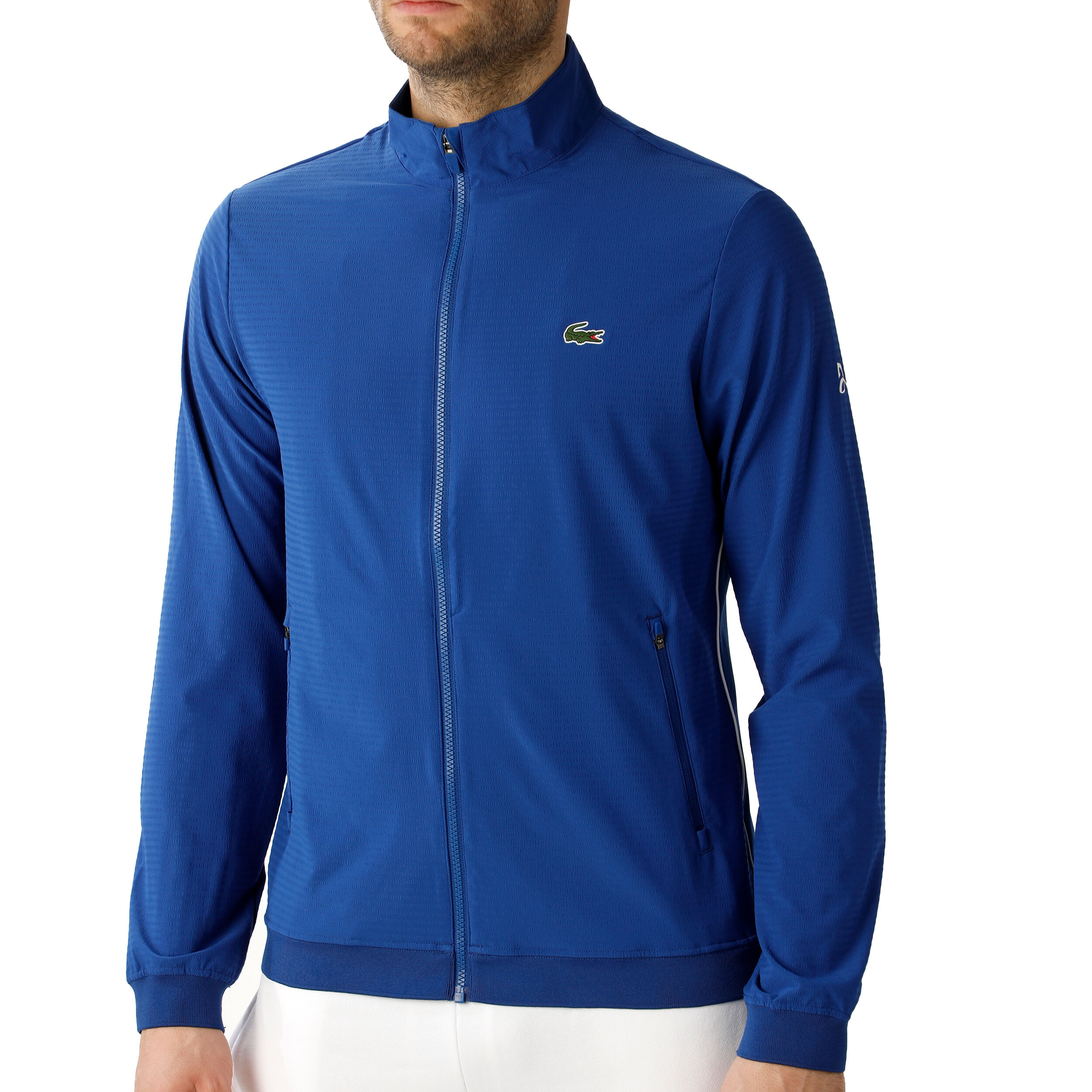 Novak Djokovic Trainingsjack Heren Blauw Donkergroen