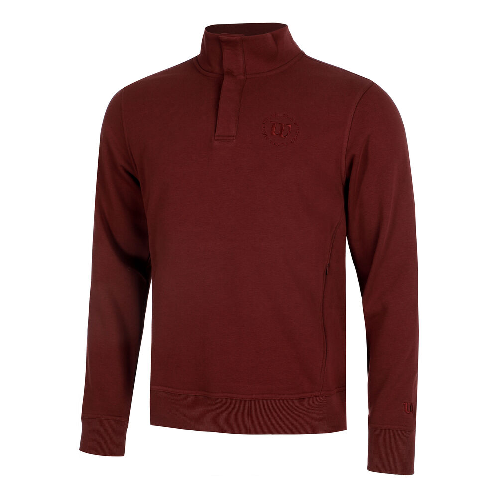 Wilson Tennis Club 1/2 Zip Mock Sweatshirt Heren