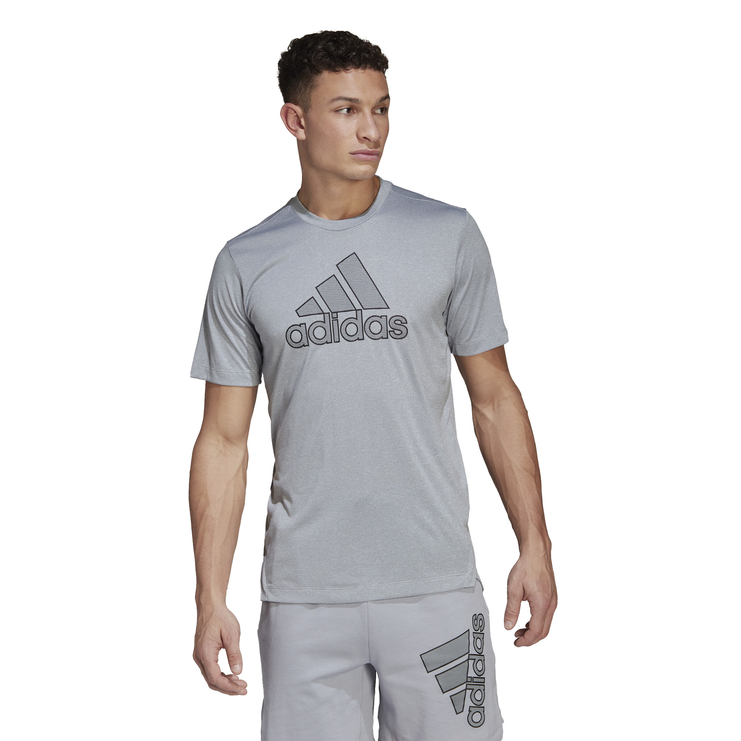 Adidas shirt heren zilver clearance