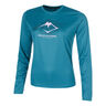 Fujitrail Logo Longsleeve Dames-Blauw