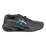 ASICS Tennisschoenen ASICS Gel-Resolution X Night Energy Gravelschoen Dames-Zwart,Blauw